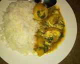 A picture of step 3 of Egg curry stew.