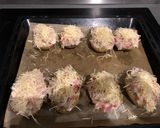Une image de l'étape 5 de Pommes de terre jambon tomate et cancoillotte.