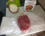 Foto del paso 1 de la receta Carne picada con arroz y pisto