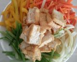 Hình bước làm 2 của món Salad miến trộn bơ đậu phộng