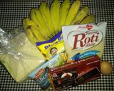 Foto langkah ke 1 dari resep Roti Gulung Pisang Coklat Keju.