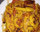 صورة لخطوة 3 من وصفة 🤤 كفتة الدجاج بالأرز 🤤مشوية في المقلاة العادية 👌😊🌼