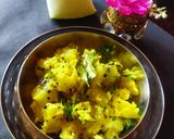 A picture of step 4 of Ash gourd Thoran.