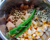 A picture of step 1 of Corn-Spinach Pakoras.
