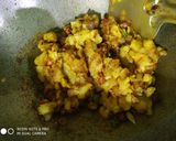 A picture of step 2 of Atta pinwheel samosa.
