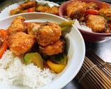 A picture of step 12 of Sweet and Sour Fried Grouper with Colorful Peppers.