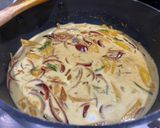 A picture of step 3 of Guyanese Prawn and Raw Mango Curry.