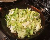 A picture of step 12 of Harissa Chicken with Caramelized Leeks and Fennel.
