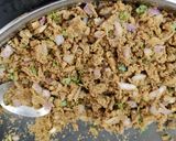 A picture of step 1 of Fried bati.