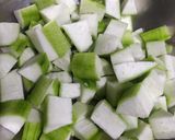 A picture of step 1 of Galka besan ganthiya sabji.