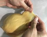 Hình bước làm 1 của món Bánh mì cuộn len