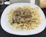 Foto del paso 5 de la receta: Salsa de verdeo y champiñones