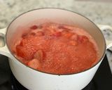 A picture of step 2 of Strawberry and Thyme Jam.