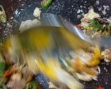 Foto langkah ke 6 dari resep Nasi Kucing Peda Telur & Udang (Dua Varian).