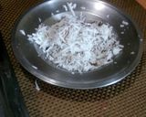 A picture of step 1 of Coconut chaach.