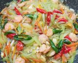 Foto langkah ke 4 dari resep 💚 Tumis Labu Siam Udang~.