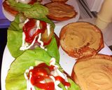Dupla húsos, sajtos Hambik 🍔 🧀🥬🍅🧅🥒 recept fázis 2 fotója