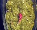 A picture of step 9 of Palak paneer.
