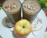 A picture of step 6 of Delicious nutritious healthy Apple dry fruit smoothi.
