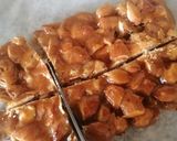 A picture of step 7 of Almond chikki.