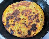 A picture of step 5 of Foxtail Millet Handvo (Gujarati style Millet-Lentil Cake).