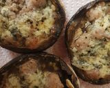 A picture of step 10 of My Mushrooms stuffed with Sausage meat and Blue Stilton cheese.