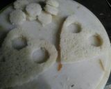 A picture of step 2 of Butterfly sandwich...