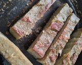 Foto del paso 1 de la receta: Sándwich🥪 de tofu de lentejas bbq...🤔🥐🫑