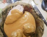 Pulykamell vadasmártással, zsemlegombóccal recept fázis 8 fotója