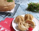 Foto langkah ke 7 dari resep Bolu pisang kukus keju lumer.