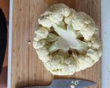A picture of step 1 of Cauliflower cheese.
