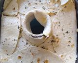 A picture of step 4 of Sausage and mash bundt.
