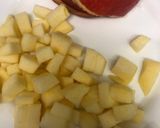 Foto del paso 2 de la receta 357. Calabacines rellenos con manzanas y huevos de codorniz (vegetariano)