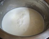 A picture of step 1 of Semolina kheer.