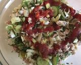 A picture of step 2 of California Farm Tuna Apple Cucumber Salad.