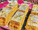 A picture of step 5 of Mango Milk Cake.