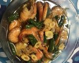 Foto langkah ke 7 dari resep Tumis udang kacang panjang jagung muda.