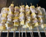 Csirkés-ananászos nyárs recept fázis 3 fotója