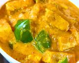 A picture of step 4 of Tofu curry.