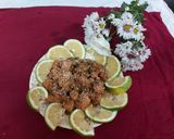 A picture of step 3 of Orange chicken chinese style.