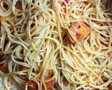 A picture of step 4 of Pasta with Sausage.