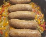 A picture of step 10 of Sausage & Peppers Sandwich!!.