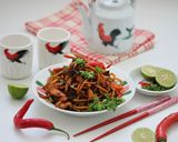 Gambar langkah 4 resipi Spagetthi Goreng Kicap Sichuan #pinkBoxcereal #cook4shafvol2 #kicapdancili.