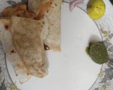 A picture of step 6 of Paneer frankie.