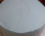 A picture of step 6 of Double chcocolate ganache cake.