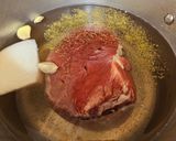 A picture of step 1 of Beef Asado.