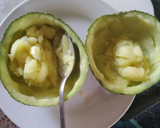Foto del paso 1 de la receta: Calabacín bolita relleno de atún al microondas