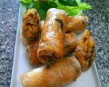 Hình bước làm 4 của món Chả Giò Sake (Món Chay)