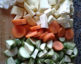 صورة لخطوة 1 من وصفة شوربه الخضار 🍲 vegetable soup