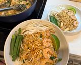 A picture of step 6 of Shrimp Pad Thai.